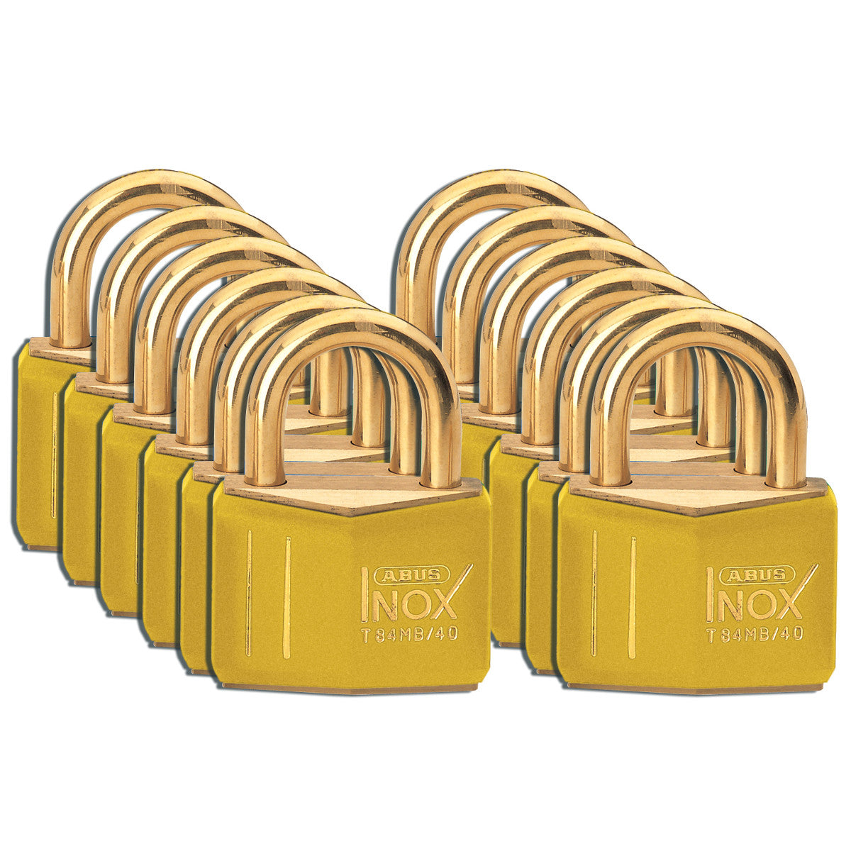 Messingschlösser, 43 mm, Korrosionsschutz, Gelb (12/Packung)