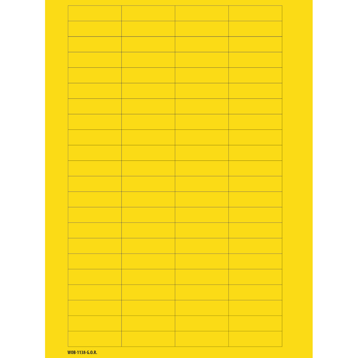 Beschriftbare Etiketten auf Bögen - 11 x 38 mm - B-500