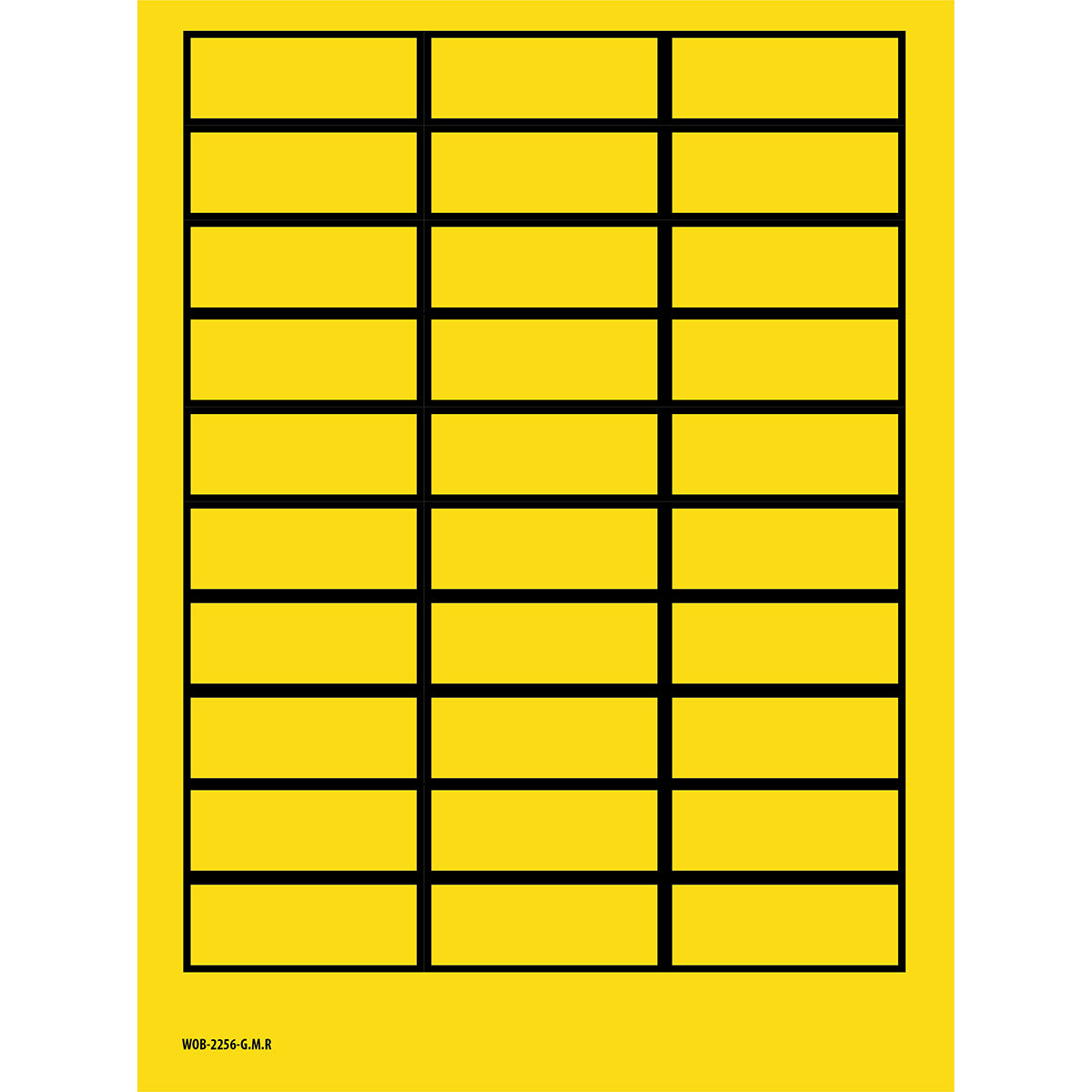 Beschriftbare Etiketten auf Bögen - 22 x 56 mm - B-500