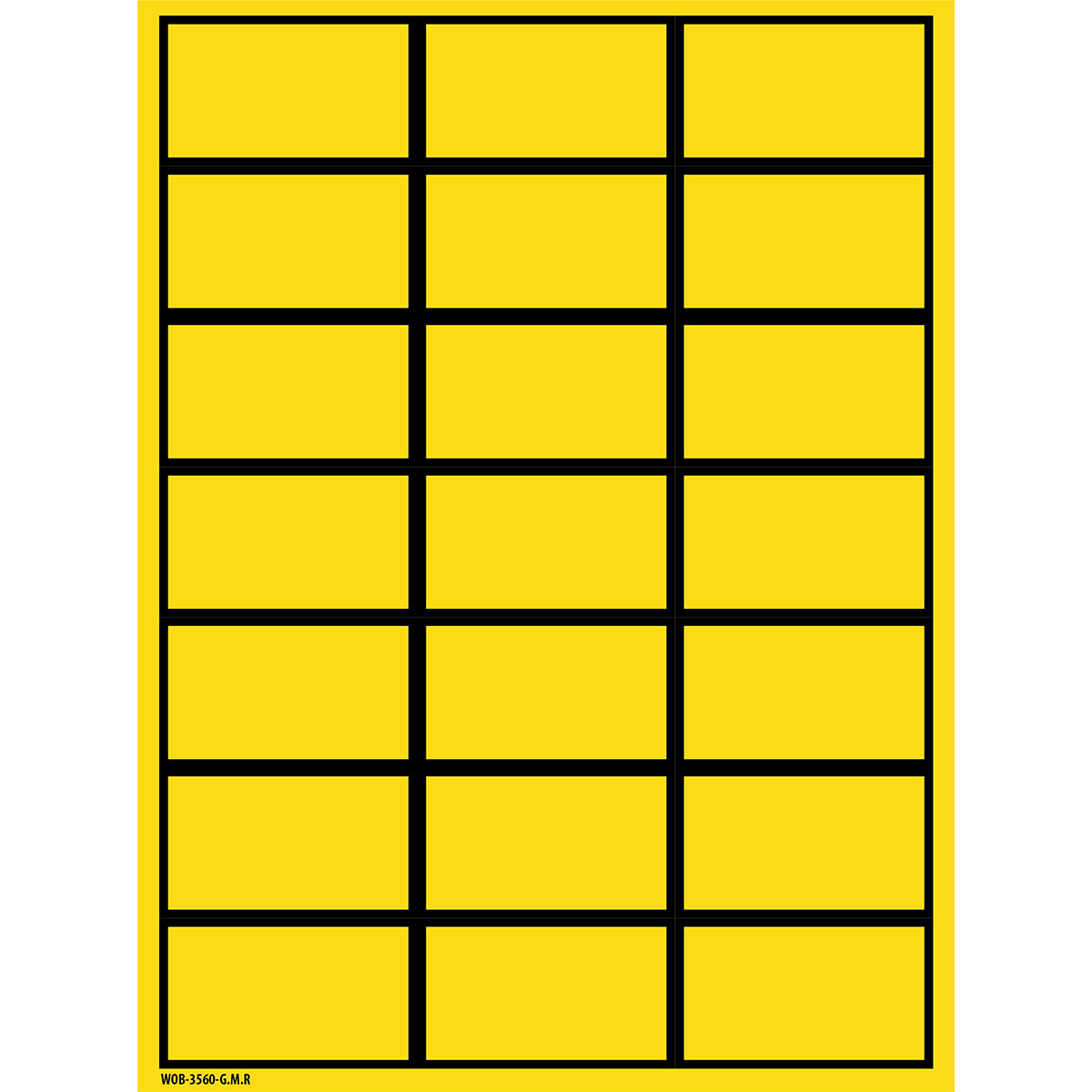 Beschriftbare Etiketten auf Bögen - 35 x 60 mm - B-500