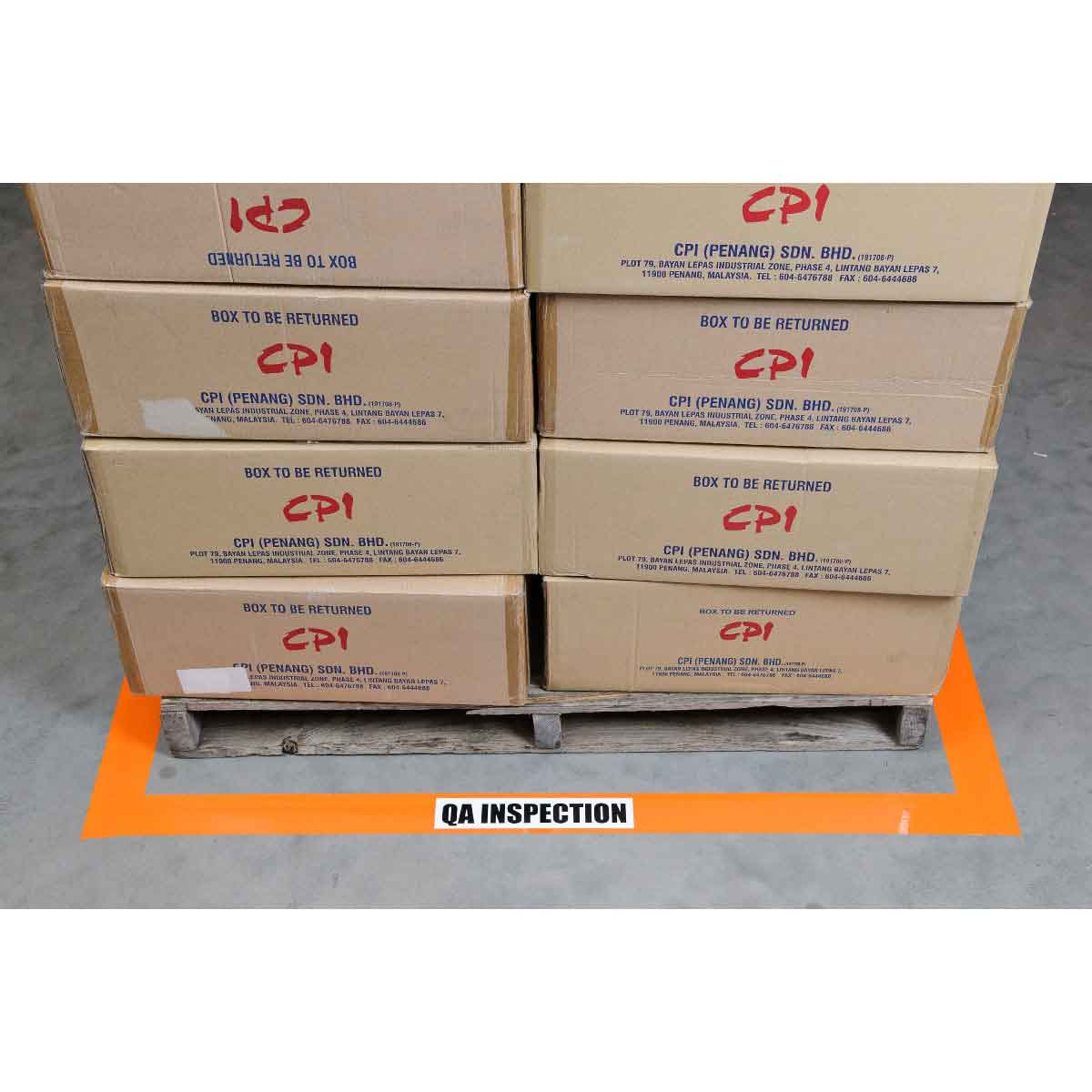 Bodenmarkierung - 50,8mm Orange Toughstripe Polyester