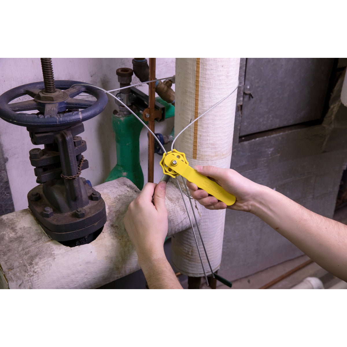 Spin-Absperrsystem für zusätzliche Sicherheit mit Vorrichtung und Kabel mit einer Länge von 1,50 m