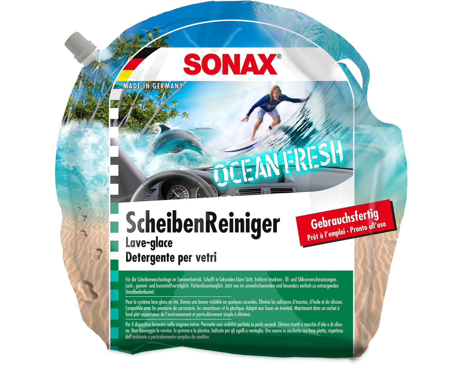 SONAX Sommer-Scheibenreiniger Ocean Fresh, 3 l