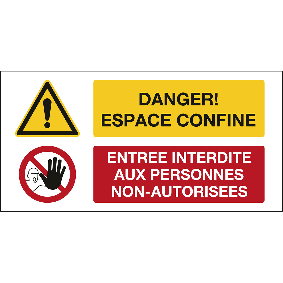 Allgemeine Warnung / Kein Zutritt – Sicherheitsschild