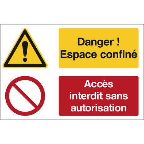 Allgemeines Warnschild und allgemeines Verbotsschild – ISO 7010