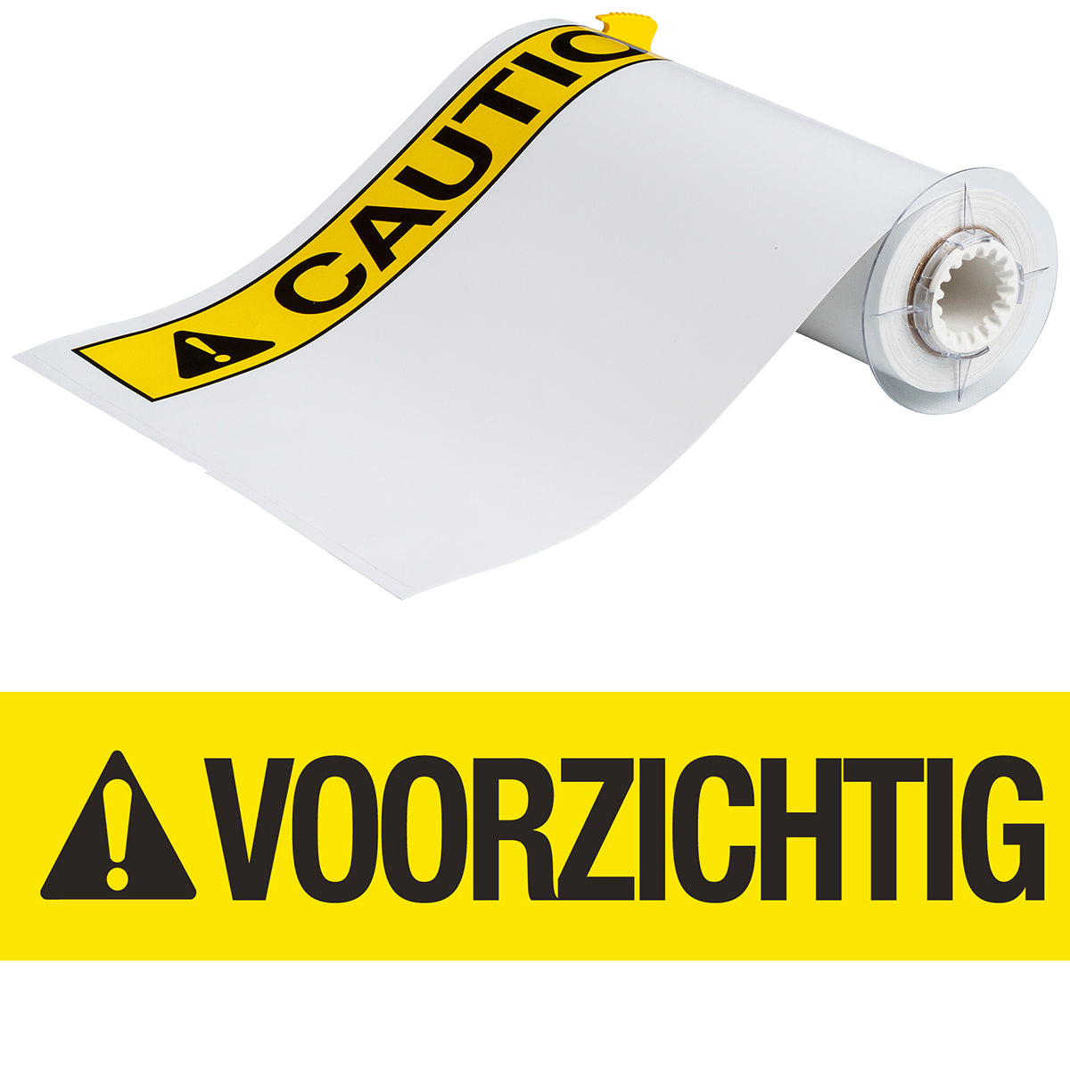 BBP85 Etiketten - Vinyl 254x356 VOORZICHTIG