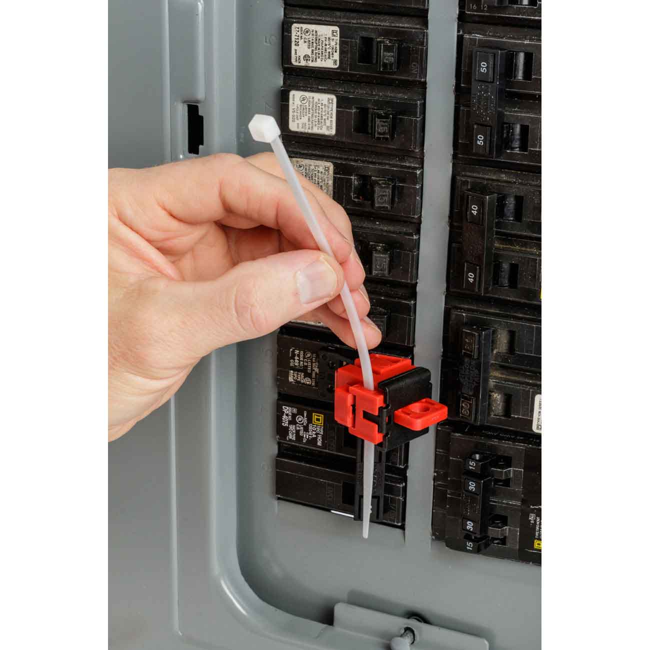 TagLock Schutzschalter-Verriegelung: 120/277V Klemmverriegelung – 50/Paket