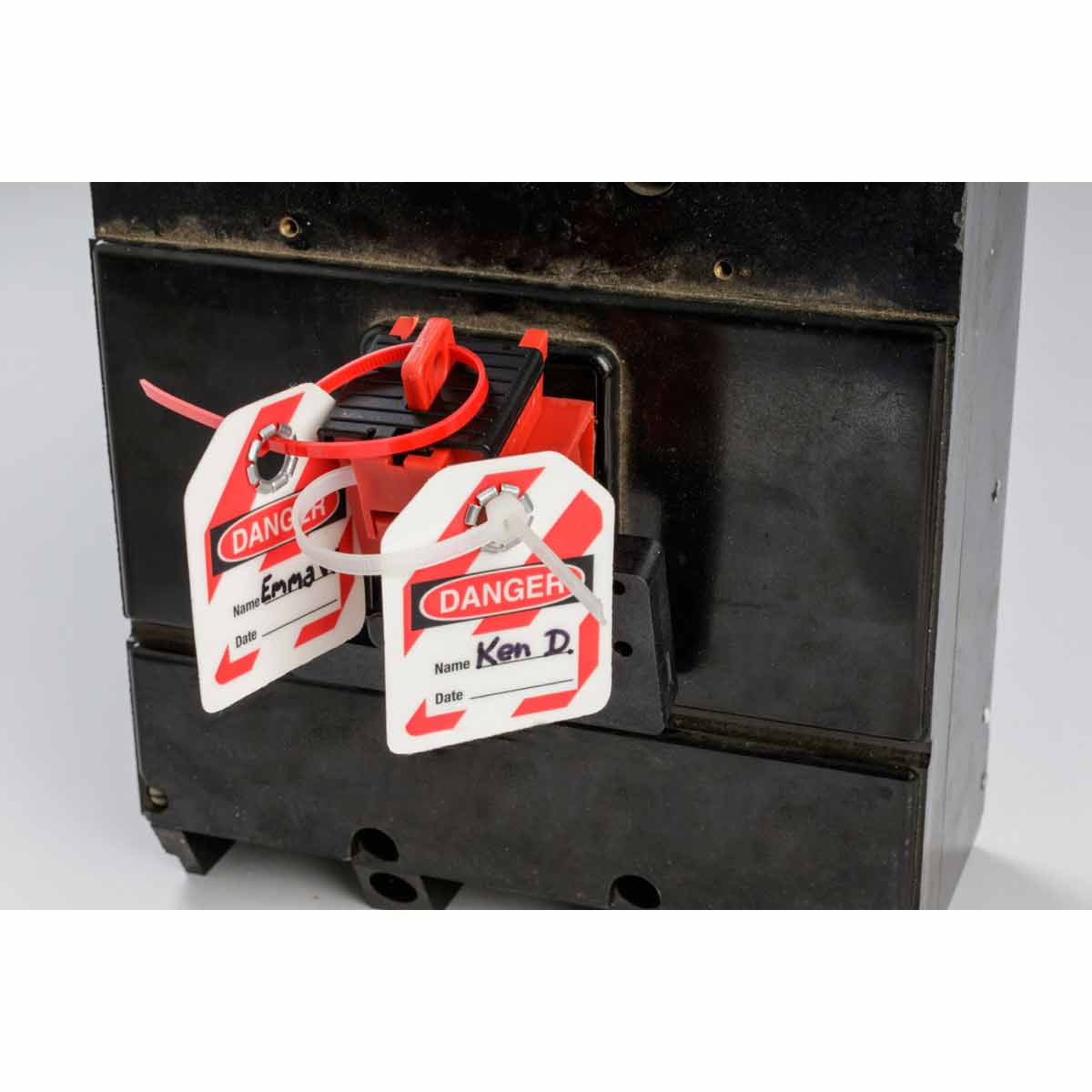 TagLock Schutzschalter-Verriegelung: Klemmverriegelung für große Schalter – 25/Paket