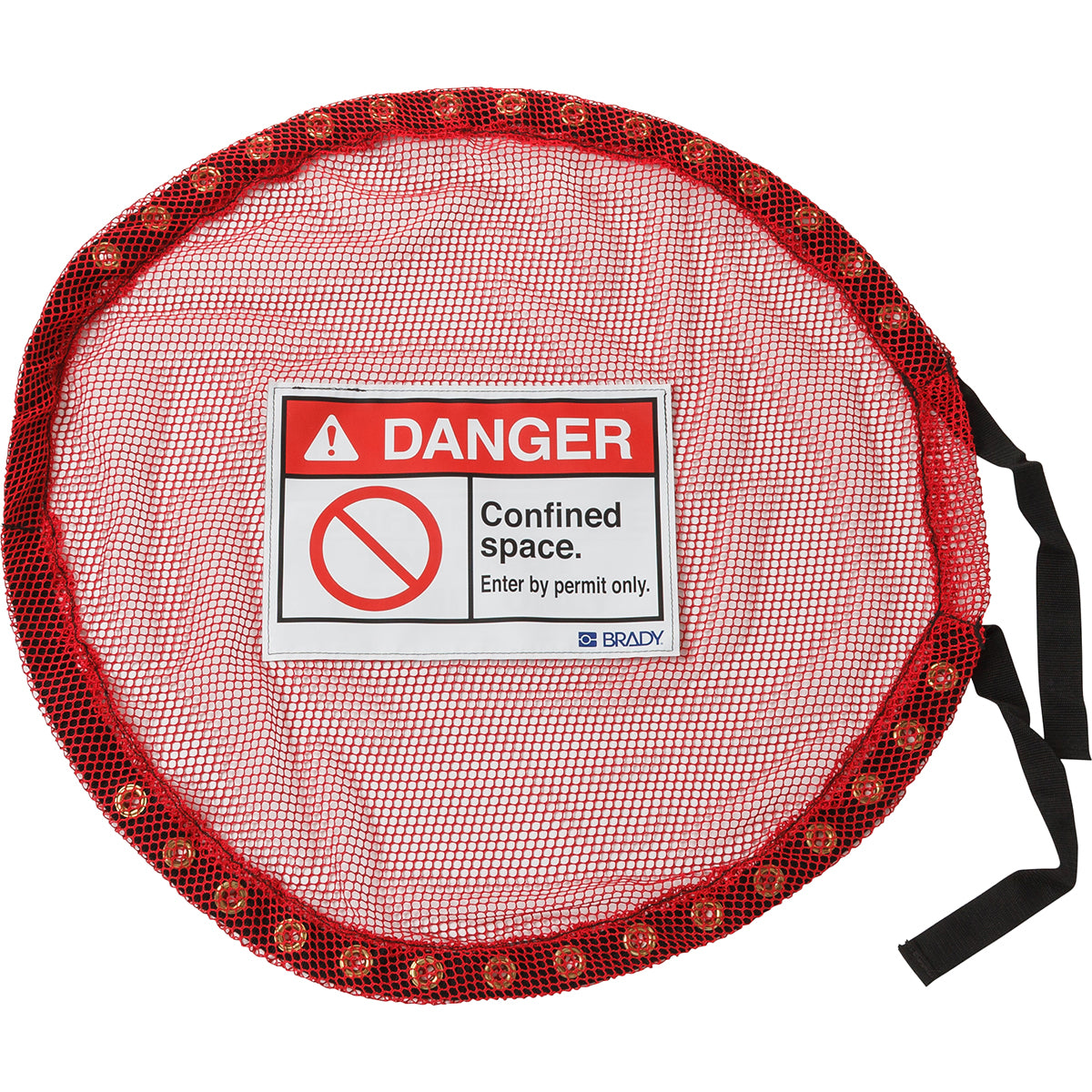 Lockable mesh cover, red, confined space - S