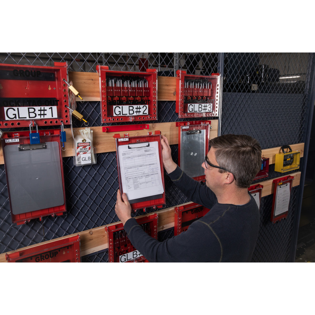 Schaukasten für Berechtigungsdokumente