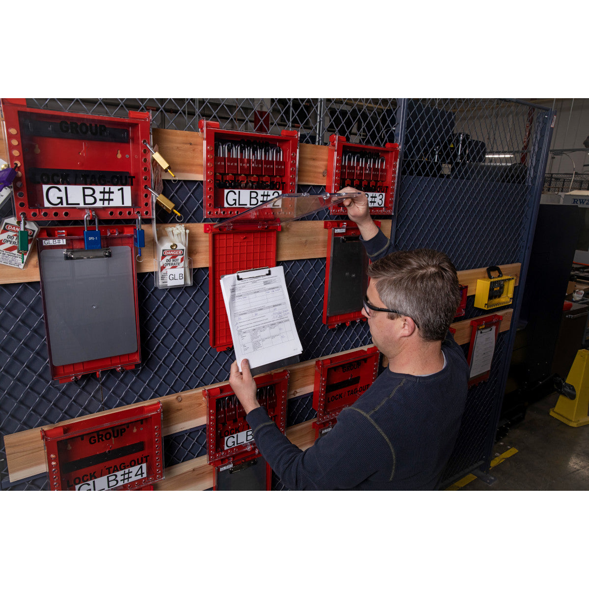 Schaukasten für Berechtigungsdokumente