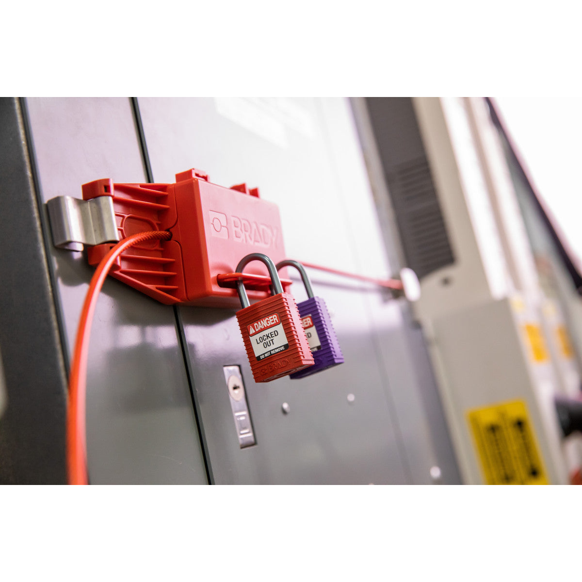 SafeKey Compact Nylon-Vorhängeschlösser mit Aluminiumbügel für Lockout-Anwendungen