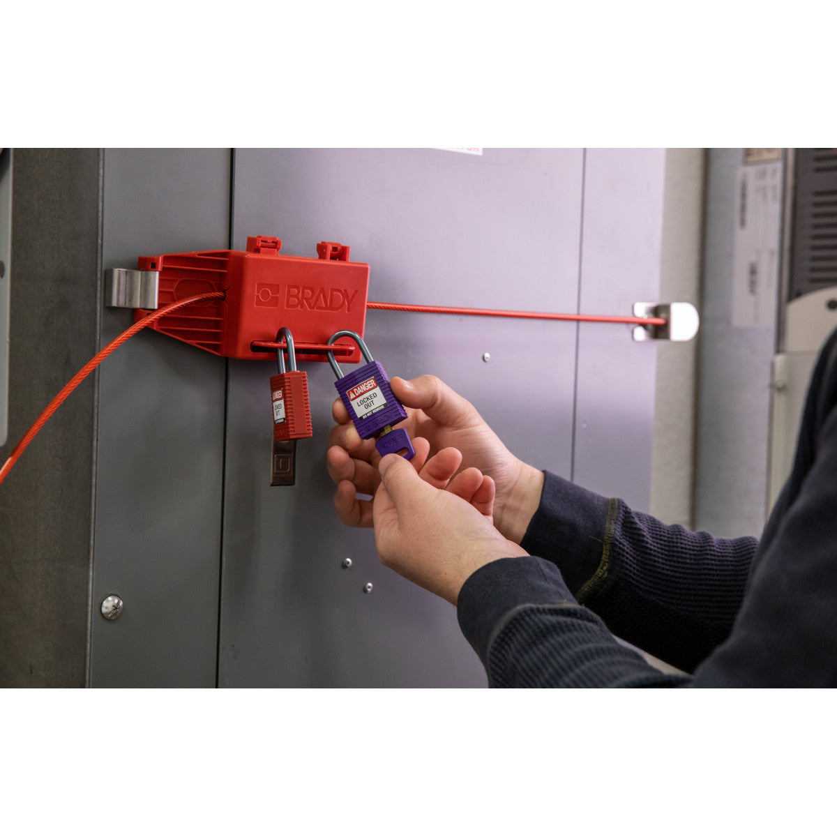 SafeKey Compact Nylon-Vorhängeschlösser mit Aluminiumbügel für Lockout-Anwendungen