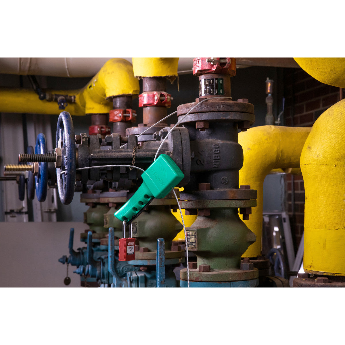 Allzweck-Kabelverriegelungssystem mit ummanteltem Stahlkabel, 2,44 m