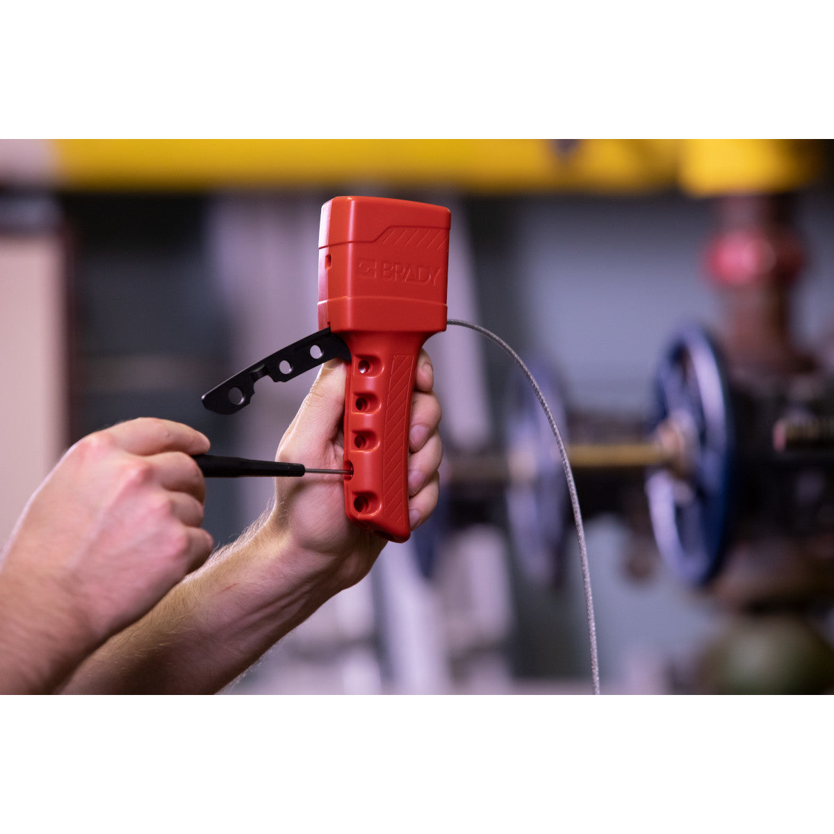 Allzweck-Kabelverriegelungssystem mit ummanteltem Stahlkabel, 4,57 m