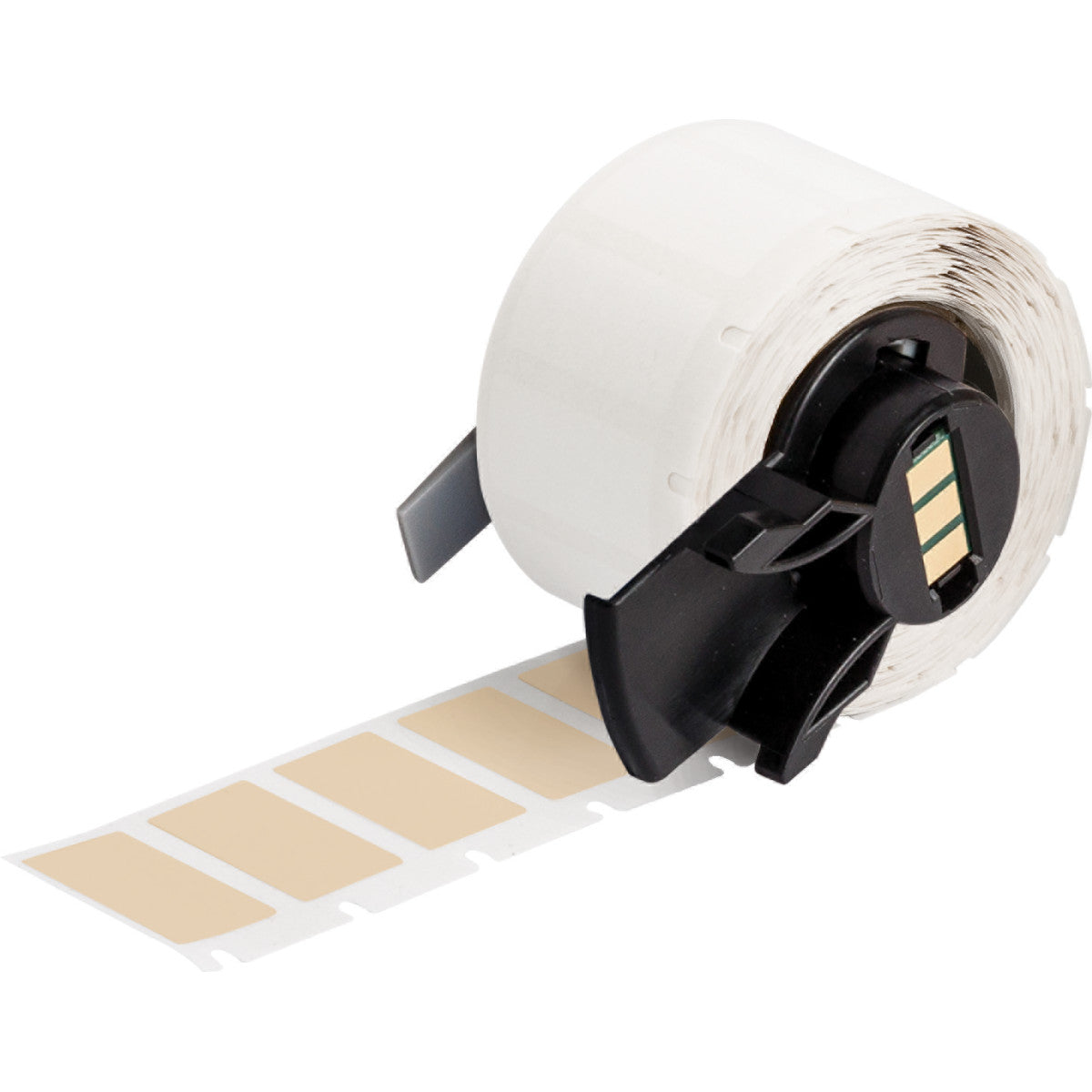 Bernsteingelbe Polyimid-Etiketten mit matter Oberfläche, beständig gegen hohe Temperaturen, für M610, M611, BMP61, M710 (mit Medienadapter) und BMP71 (mit Medienadapter)