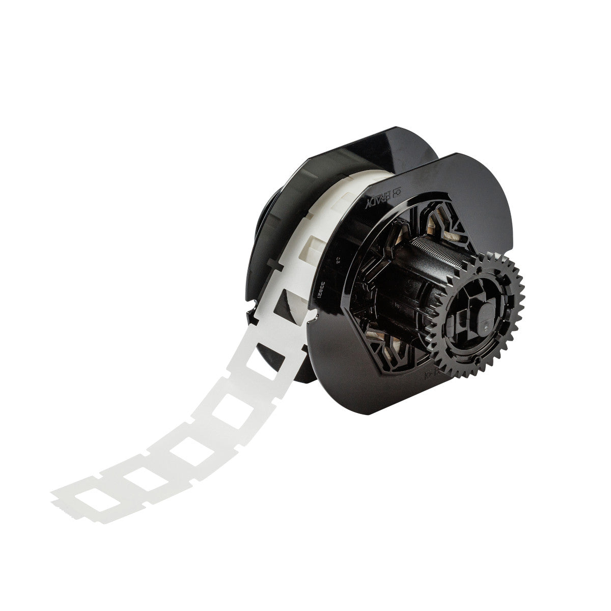 Ein transparentes Polyesteretikett mit einem durchsichtigen Kleberand