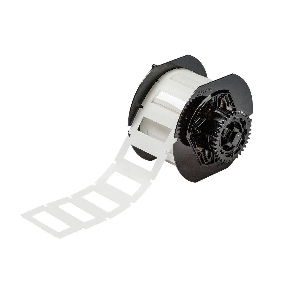 Ein transparentes Polyesteretikett mit einem durchsichtigen Kleberand