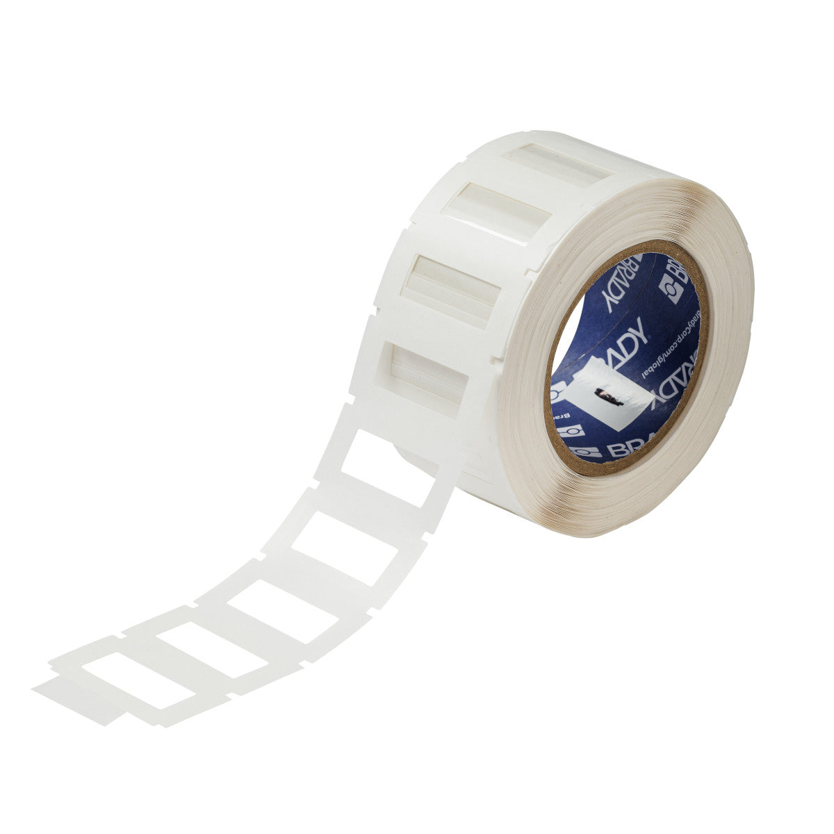 Ein transparentes Polyesteretikett mit einem durchsichtigen Kleberand