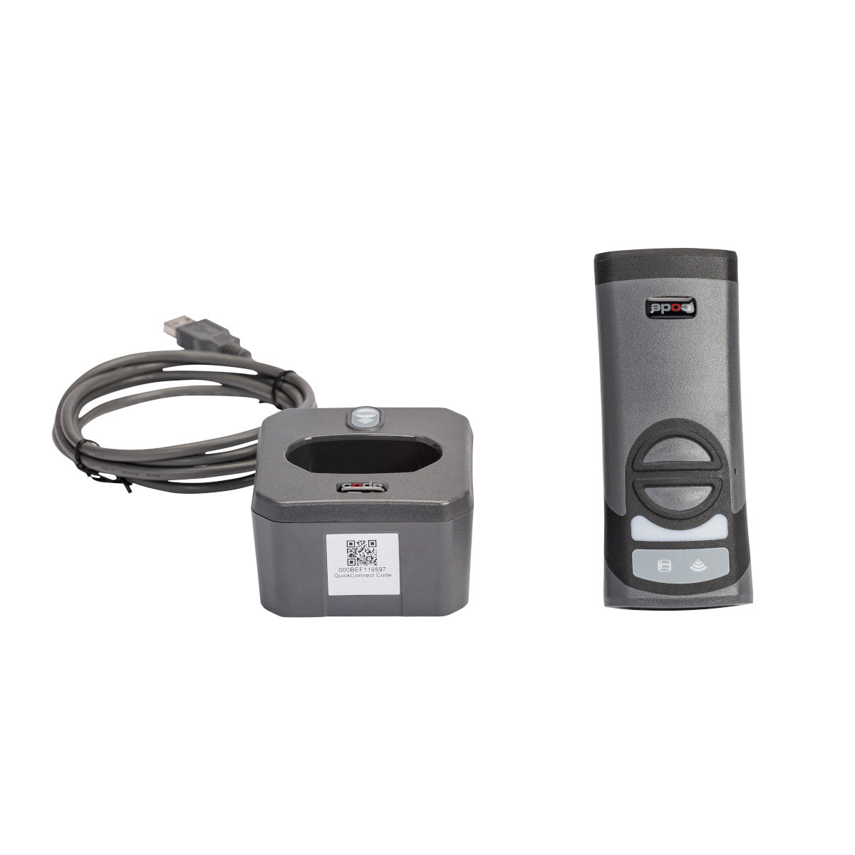 CR2700 kabelloses Handflächen-Barcode-Lesegerät mit Ladestation - Bluetooth, 1D, 2D, QR-Code