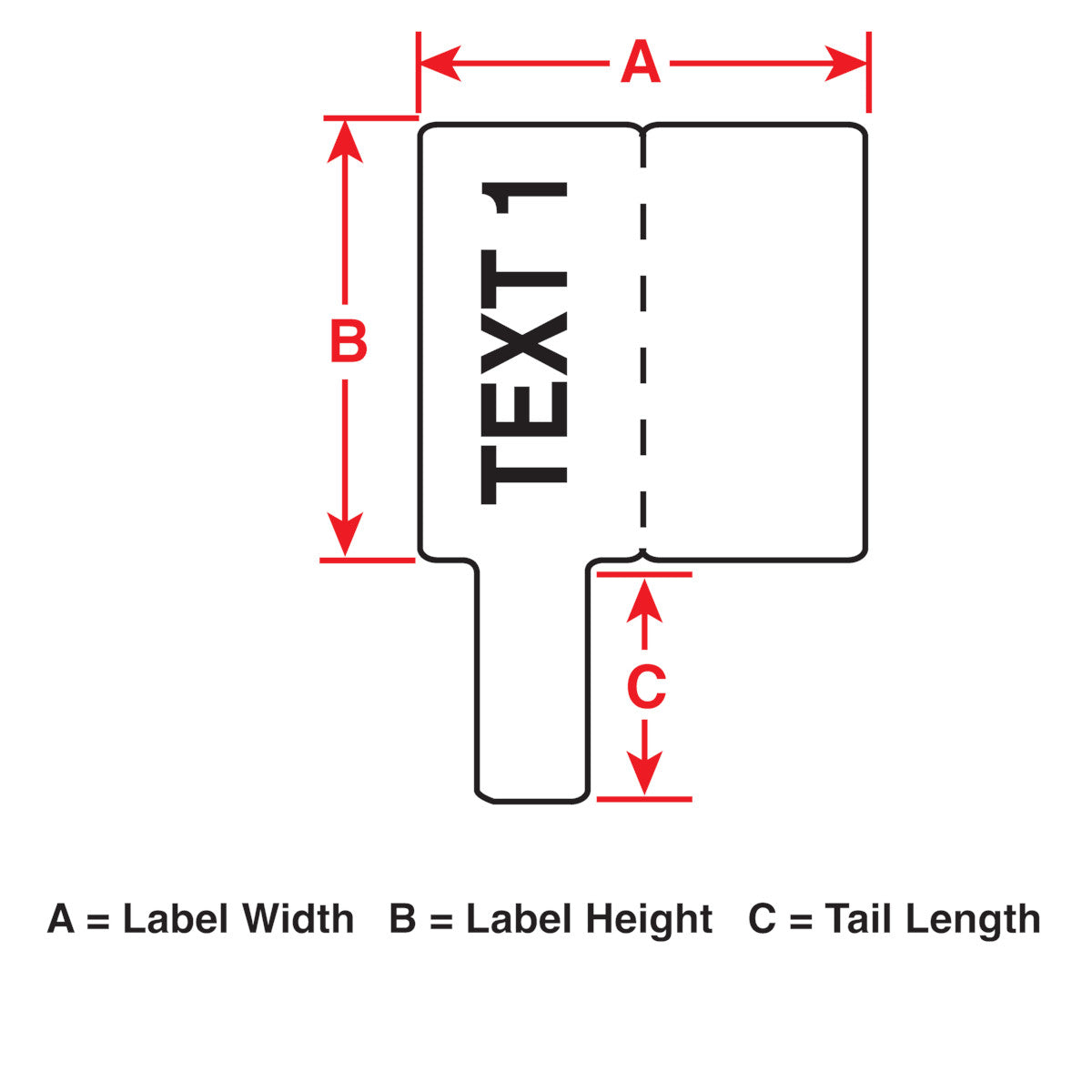 P-label flags made of matte polypropylene for M410, M510 and M511 printers