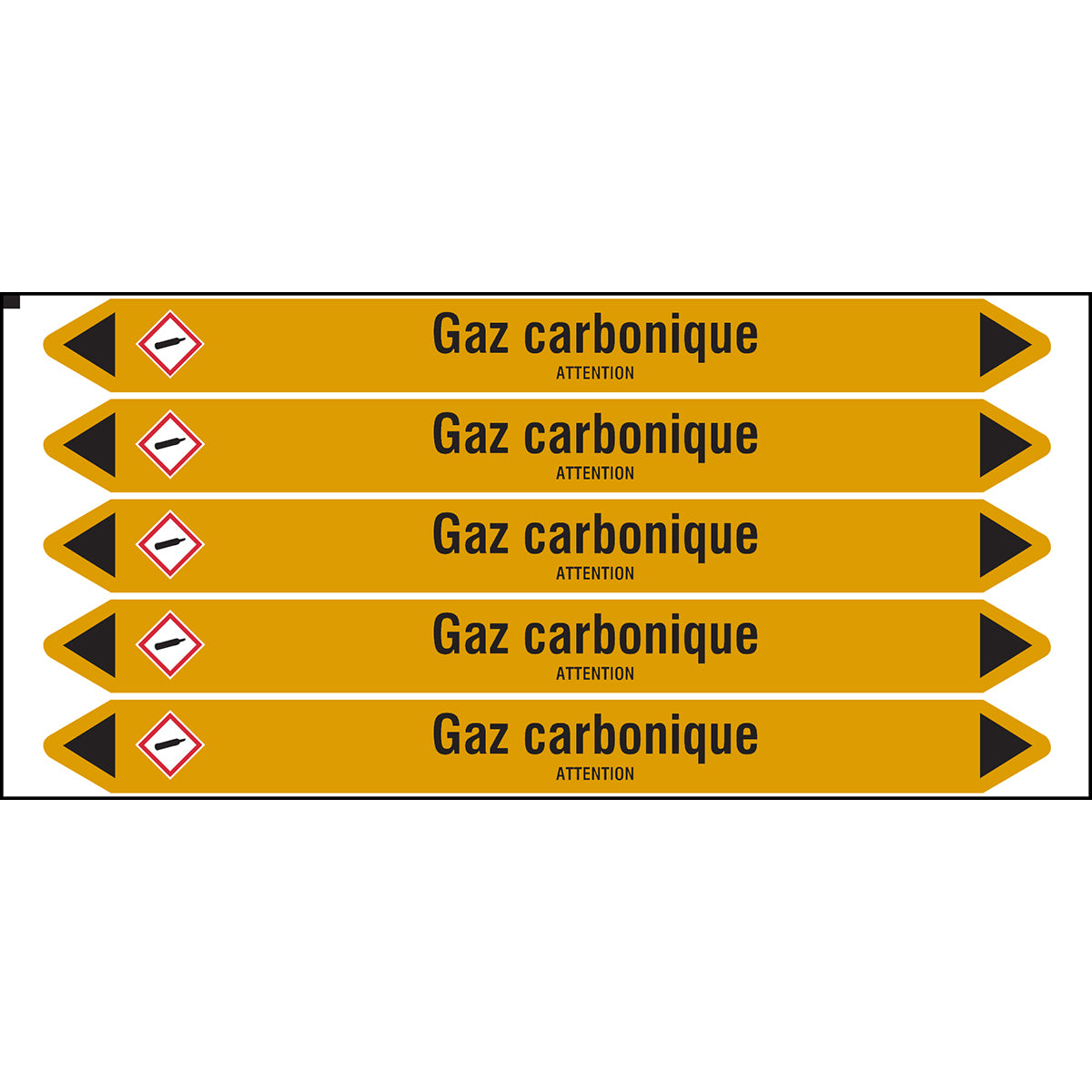 Marqueurs individual sur carte with flèches predécoupées, with pictogrammes (product francophone)