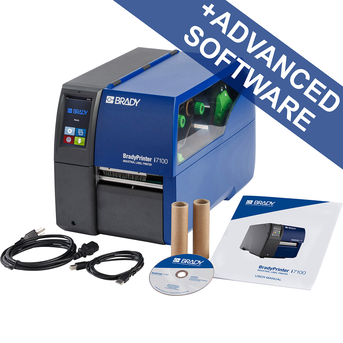 BradyPrinter i7100 600 dpi - EU mit Abziehfunktion und Brady Workstation-Suite