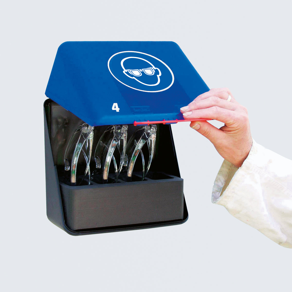 Aufbewahrungsbehälter für Sicherheitsausrüstung