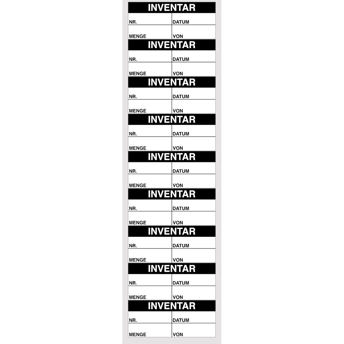 Beschriftbare Inventar-Etiketten "INVENTAR"
