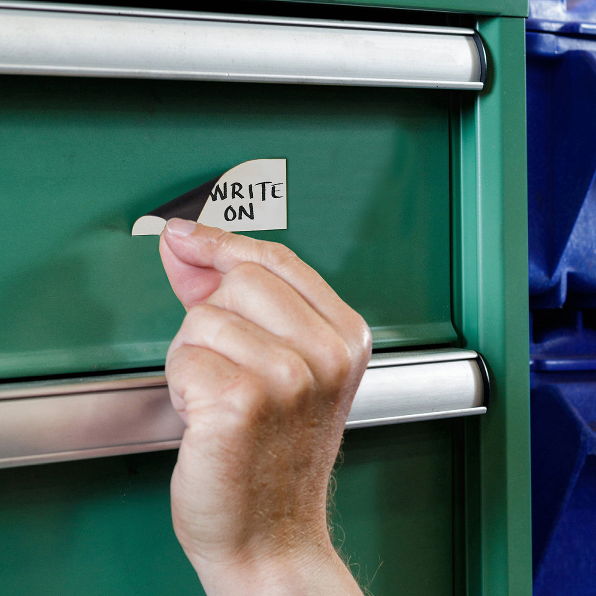 Beschriftbare Magnetetiketten: B-859 26 x 45 mm, Weiß