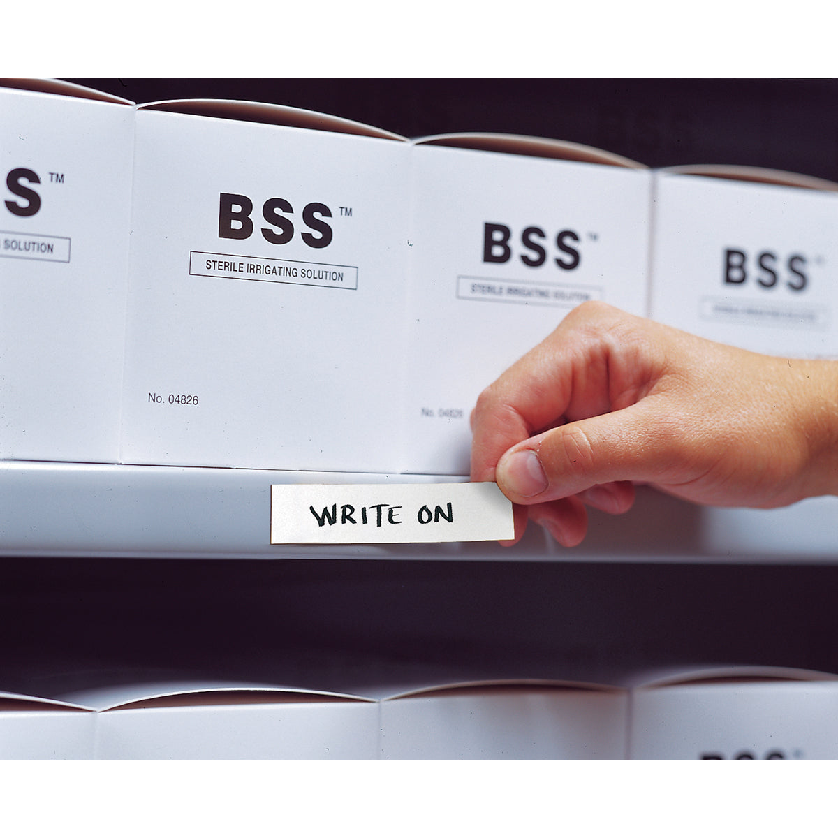 Beschriftbare Magnetetiketten: B-859 26 x 108 mm, Weiß