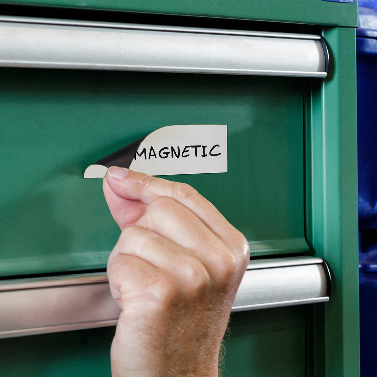 Beschriftbare Magnetetiketten: B-859 38.5 x 108 mm, Weiß