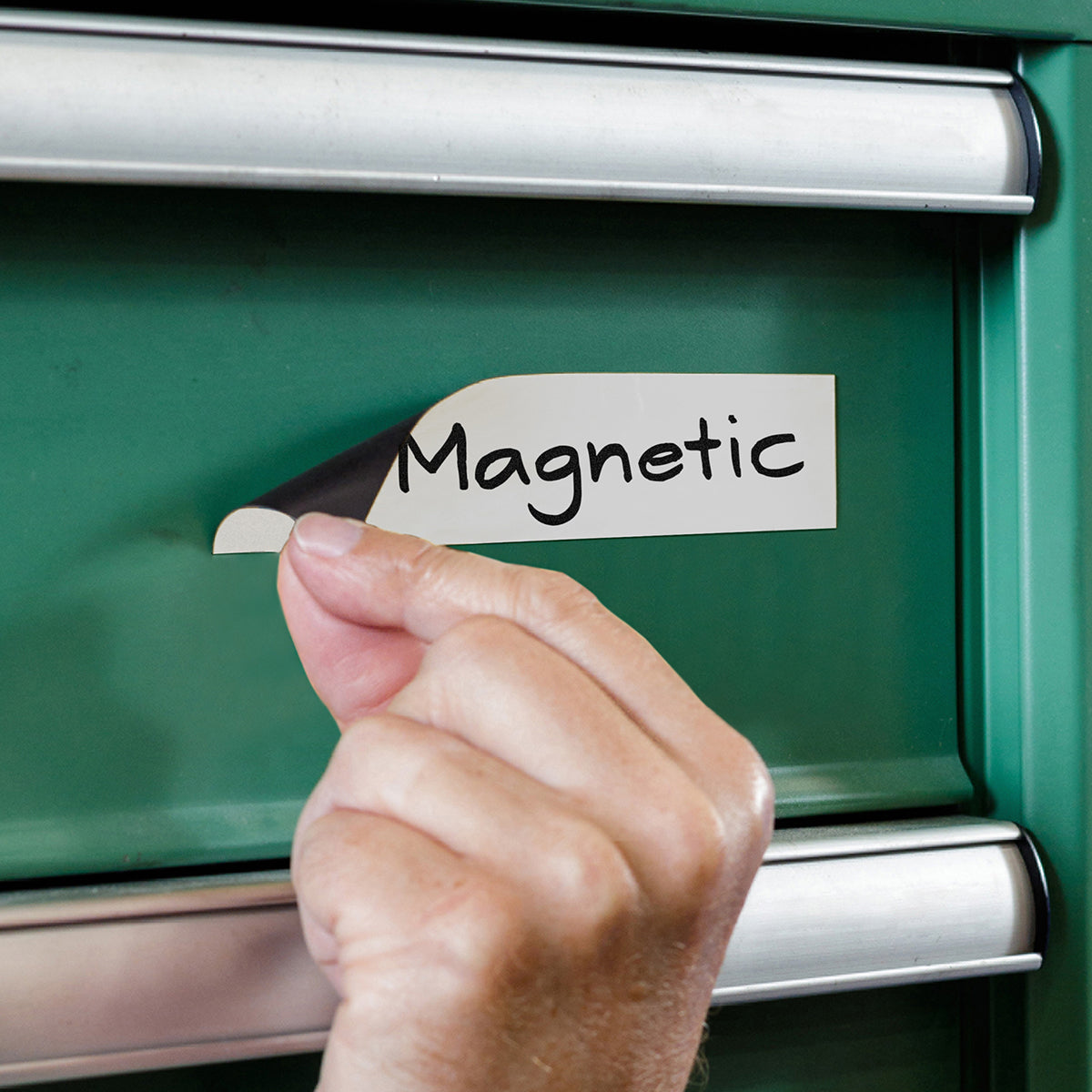 Beschriftbare Magnetetiketten: B-859 51 x 159 mm, Weiß