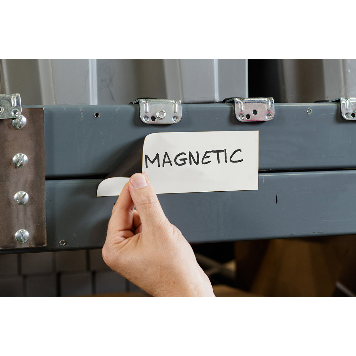 Beschriftbare Magnetetiketten: B-859 77 x 312 mm, Weiß