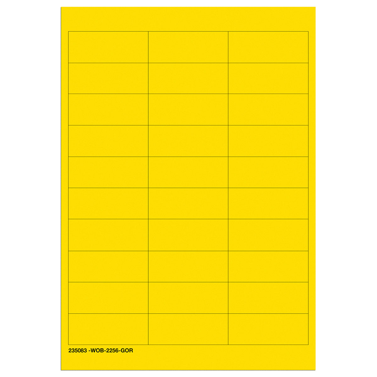 Beschriftbare Etiketten auf Bögen - 22 x 56 mm - B-500