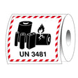 UN-3481- Verpackungsetikett für Lithium-Ionen-Batterien