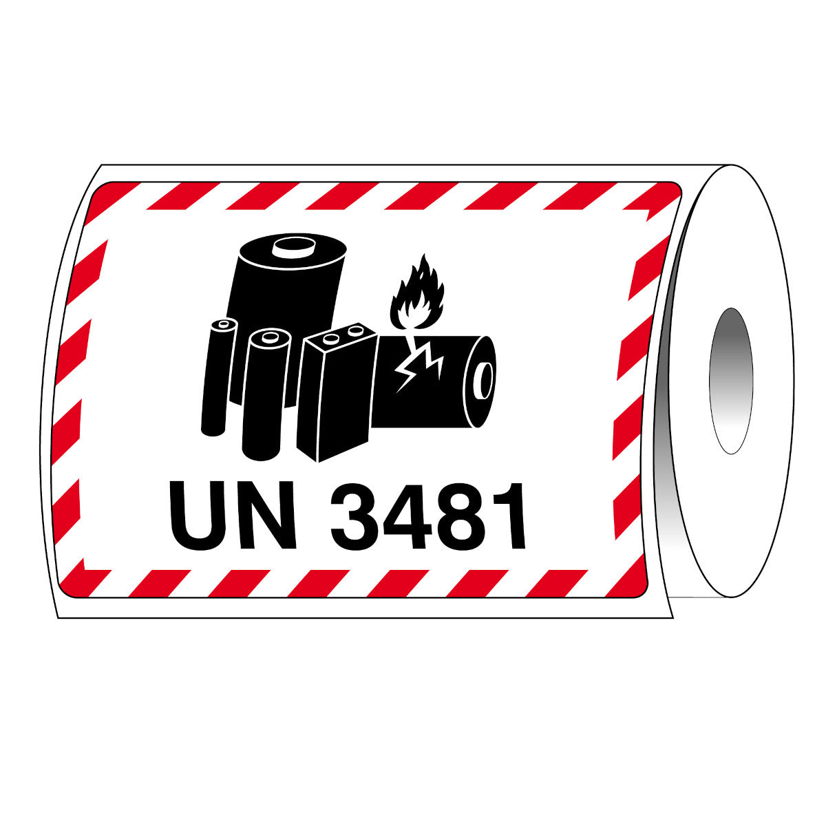UN-3481- Verpackungsetikett für Lithium-Ionen-Batterien