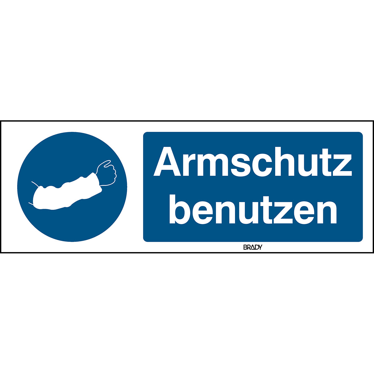 ISO Sicherheitskennzeichnung - Armschutz benutzen