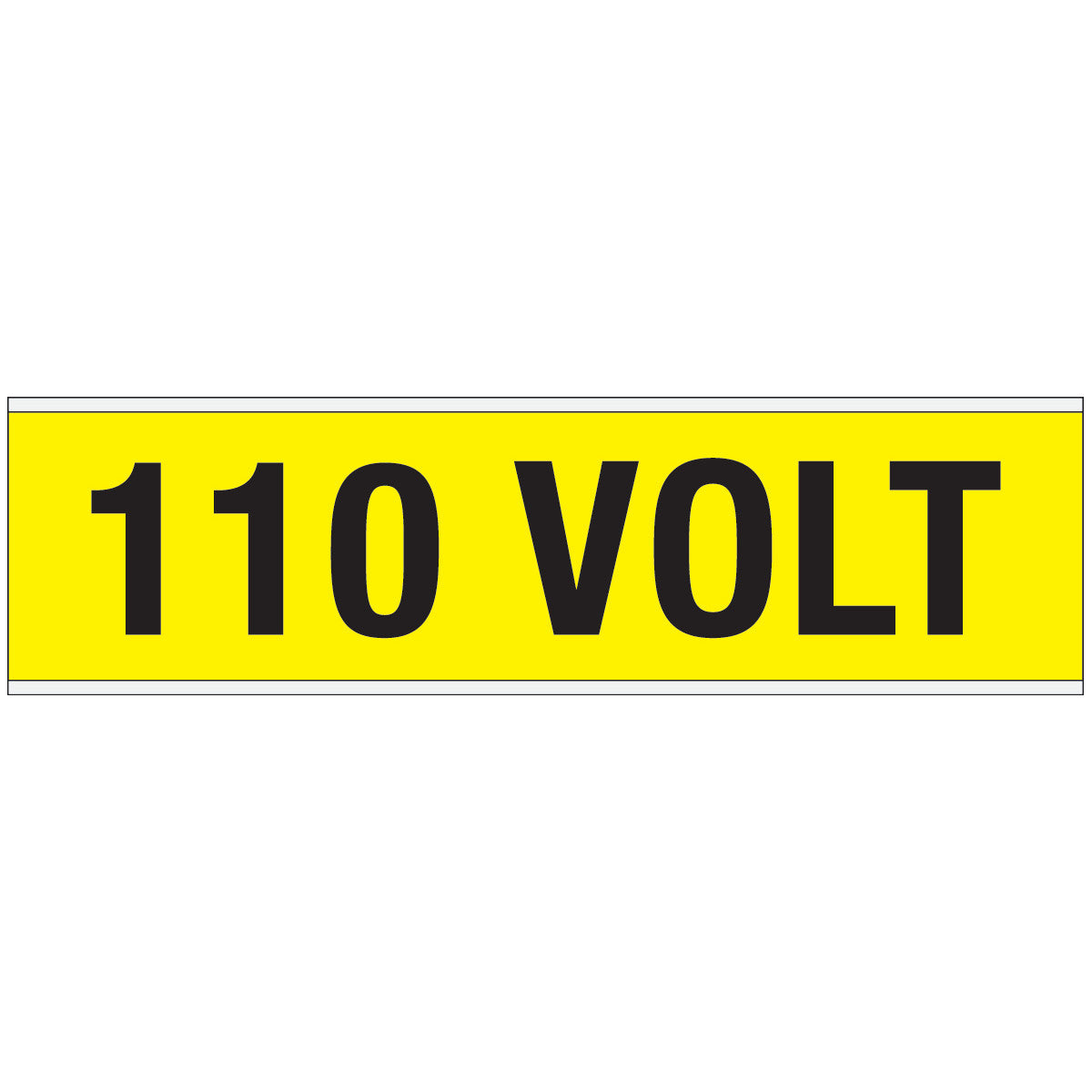 Warnschilder für die Spannungskennzeichnung - 110 VOLT