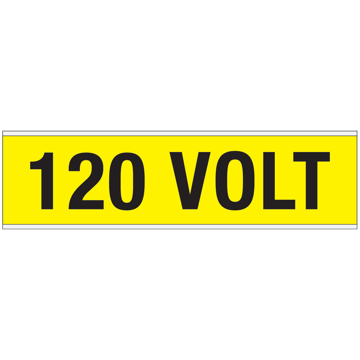 Warnschilder für die Spannungskennzeichnung - 120 VOLT