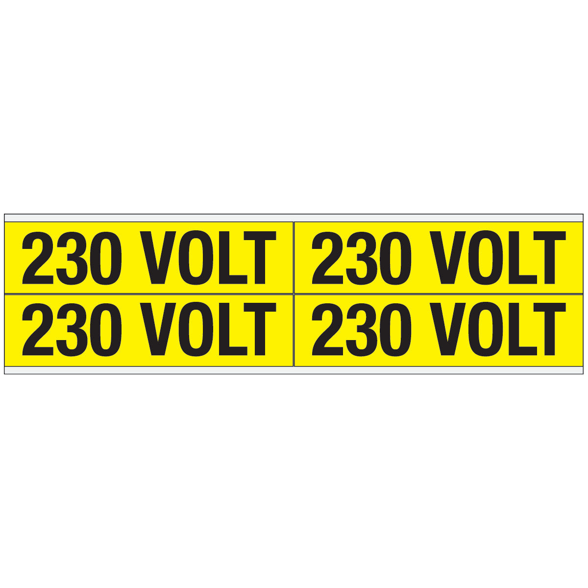 Warnschilder für die Spannungskennzeichnung - 230 VOLT