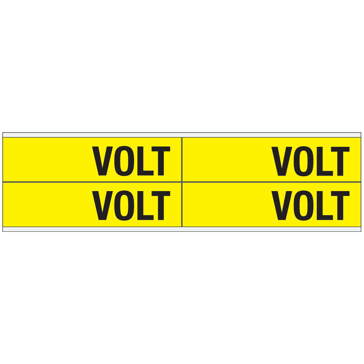 Warnschilder für die Spannungskennzeichnung - VOLT
