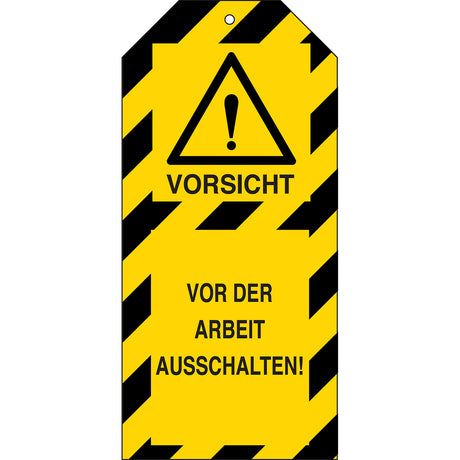 Tagout: Anhänger für Warnhinweise