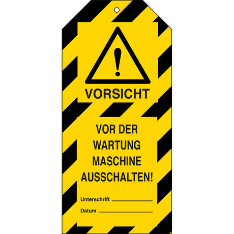 Tagout: Anhänger für Warnhinweise