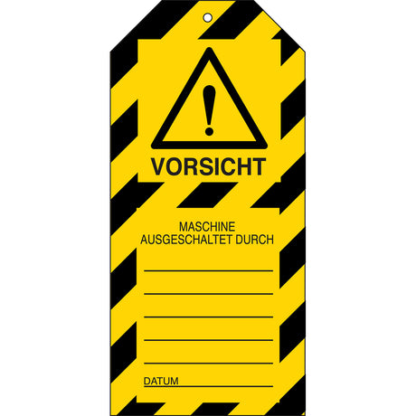 Tagout: Anhänger für Warnhinweise