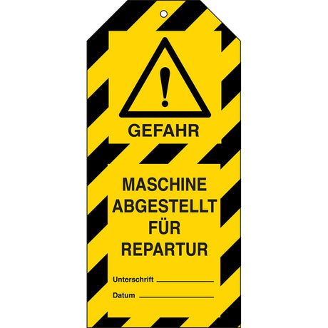 Tagout: Anhänger für Warnhinweise