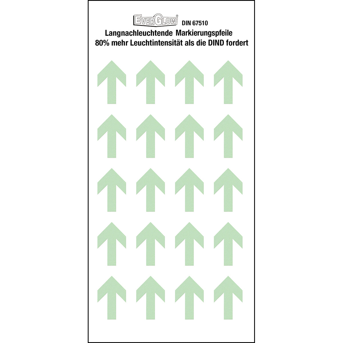 Langnachleuchtende Markierungspfeile - schmal