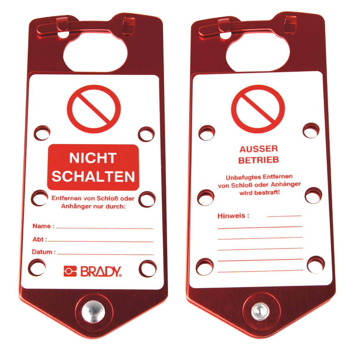 Beschriftbare Sicherheits - Blockierbügel GERM "Nicht schalten"