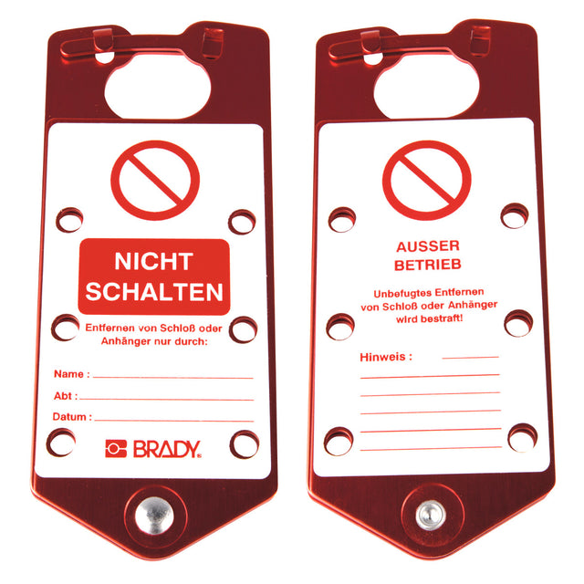 Beschriftbare Sicherheits - Blockierbügel GERM "Nicht schalten"