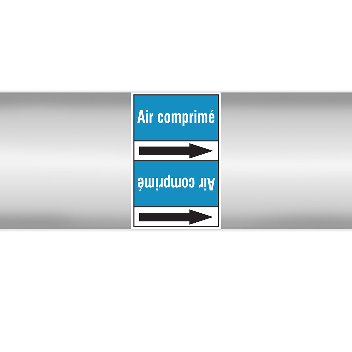 Marqueurs en rouleau continu, sans pictogramme - Air comprimé (produit francophone)